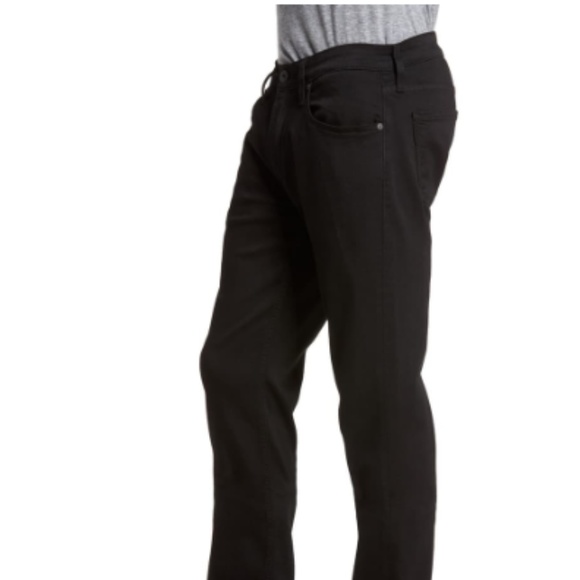 PAIGE Lennox Slim Straight Leg Jeans Black NWOT - Picture 5 of 5